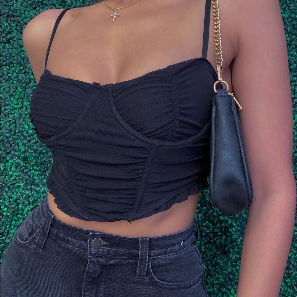 Black corset top